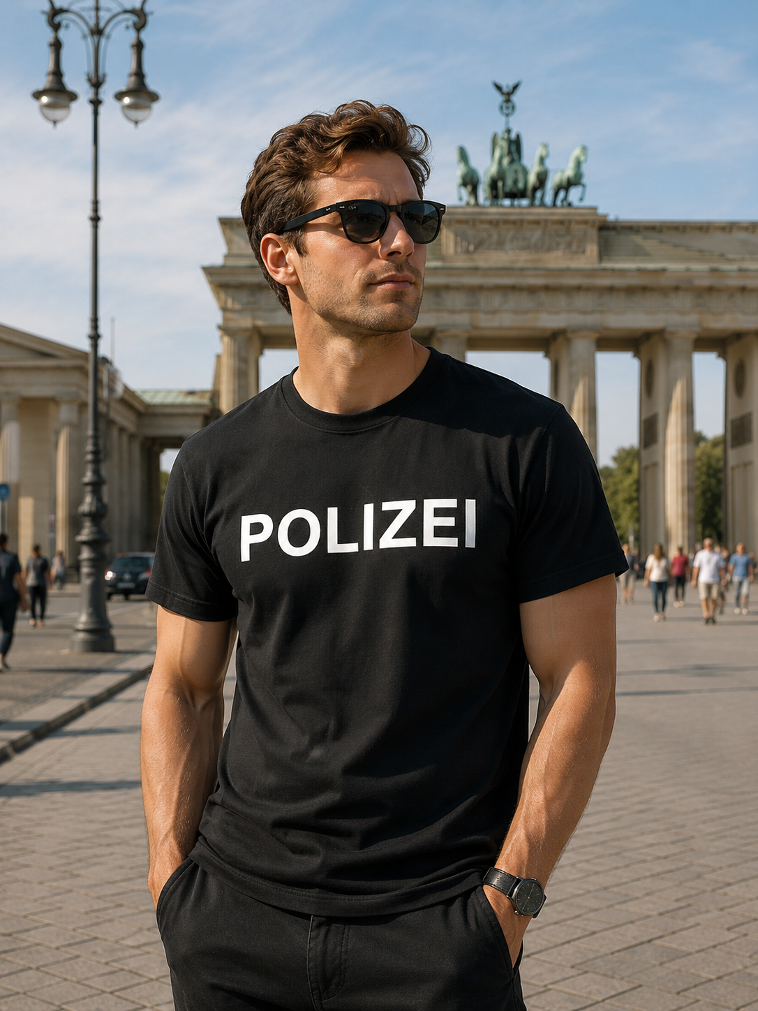 POLIZEI T-Shirt (schwarz)