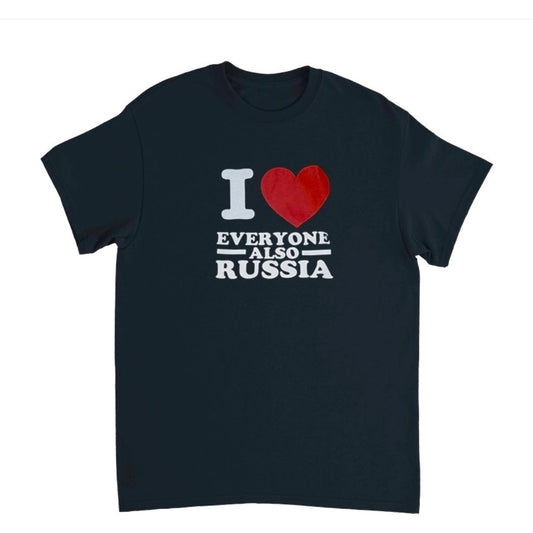 I ♥️ EVERYONE ALSO RUSSIA T-Shirt schwarz