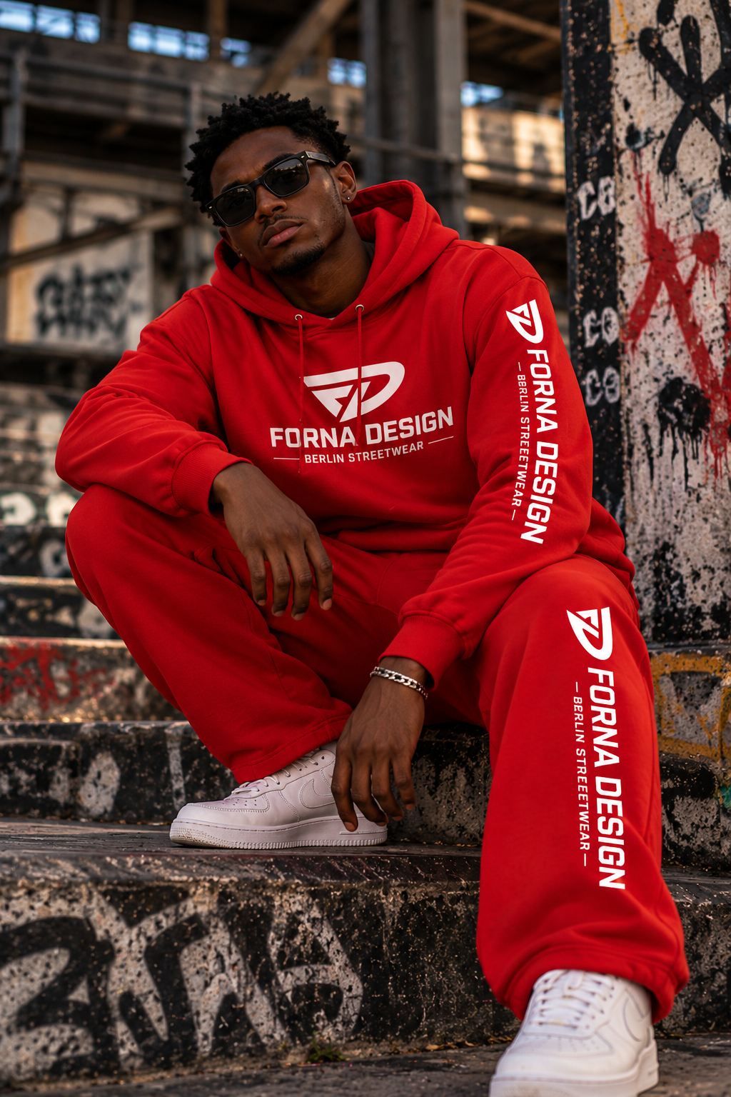 Jogginganzug Rot
