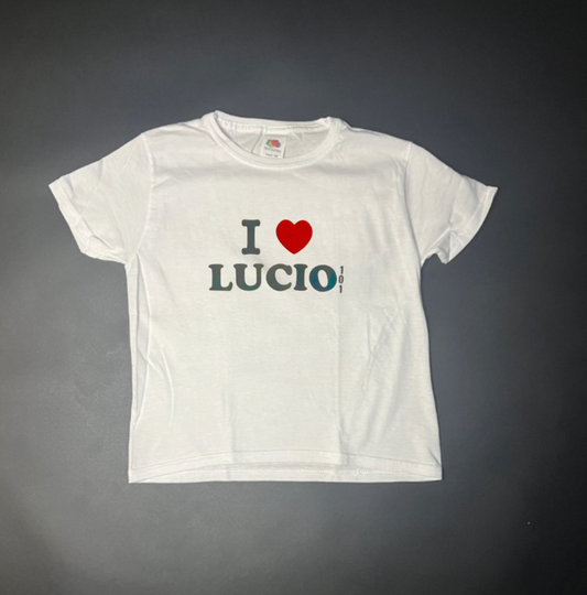 I ♥️ LUCIO Crop-Top weiß