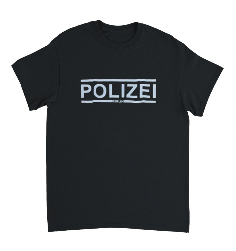 Polizei Berlin T-Shirt schwarz