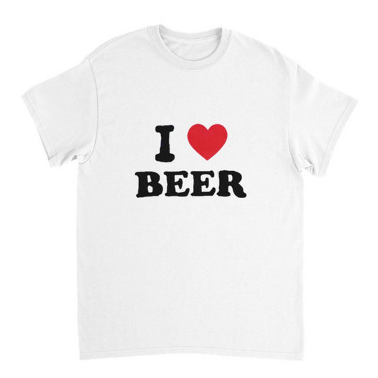 I ♥️ BEER T-shirt White