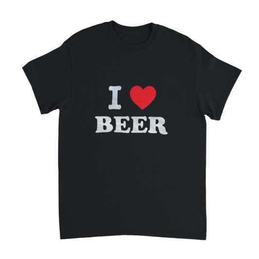 I ♥️ BEER T-shirt Black