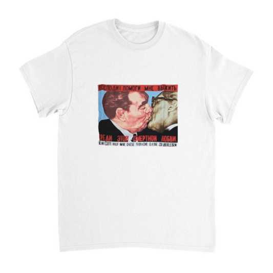 Bruder Kuss T-Shirt weiß