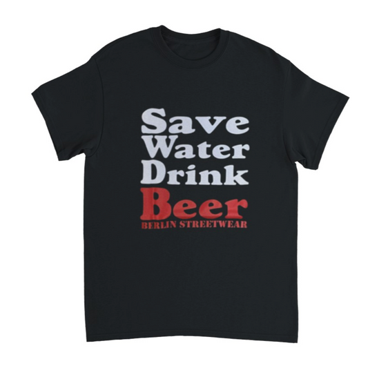Save Water Drink Beer T-Shirt schwarz