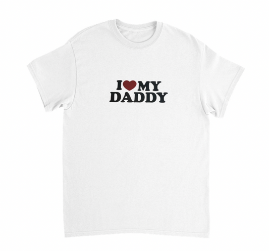 I ♥️ MY DADDY T-Shirt weiß