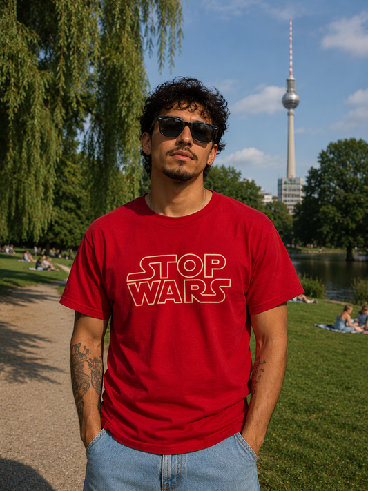 STOP WARS T-Shirt (rot)