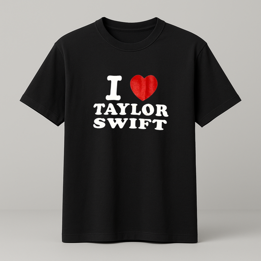 I ♥️ TAYLOR SWIFT T-Shirt schwarz