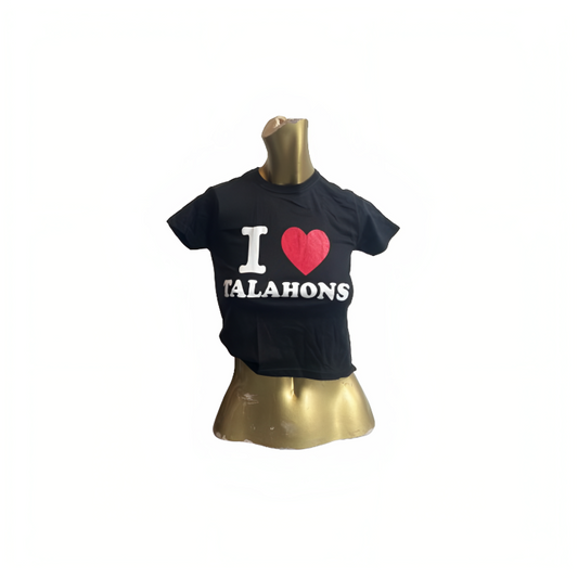I ♥️ Talahons Crop-Top schwarz