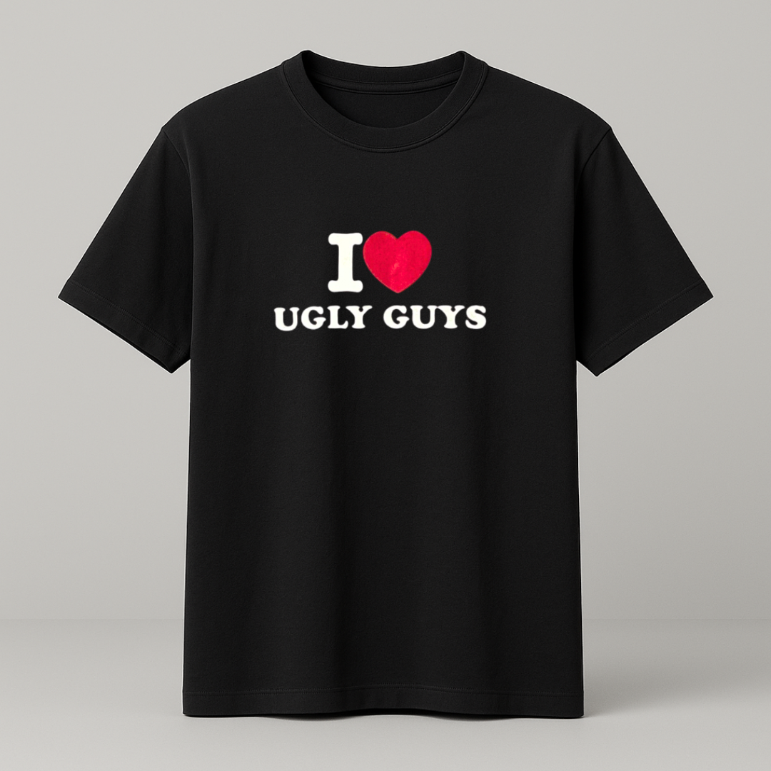 I ♥️ UGLY GUYS T-Shirt schwarz