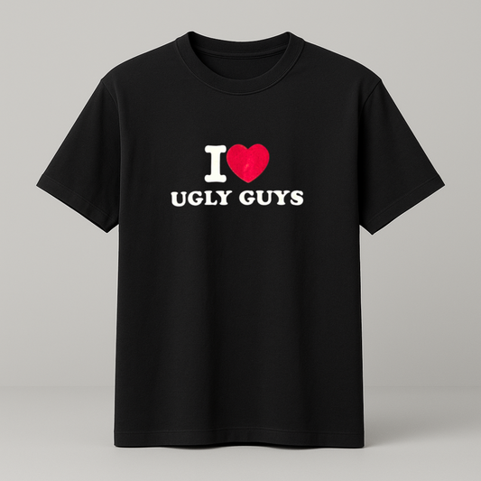 I ♥️ UGLY GUYS T-Shirt schwarz