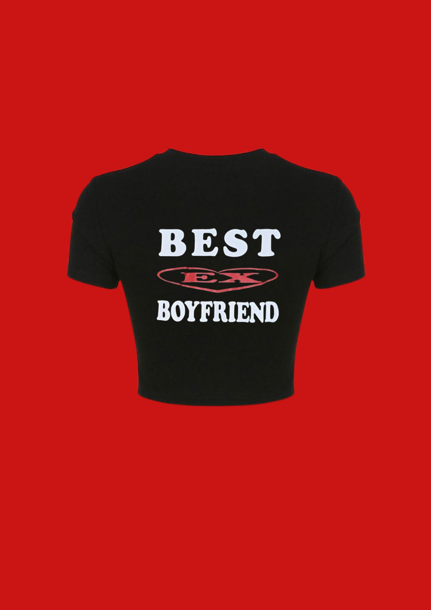 BEST EX BOYFRIEND Crop-Top schwarz