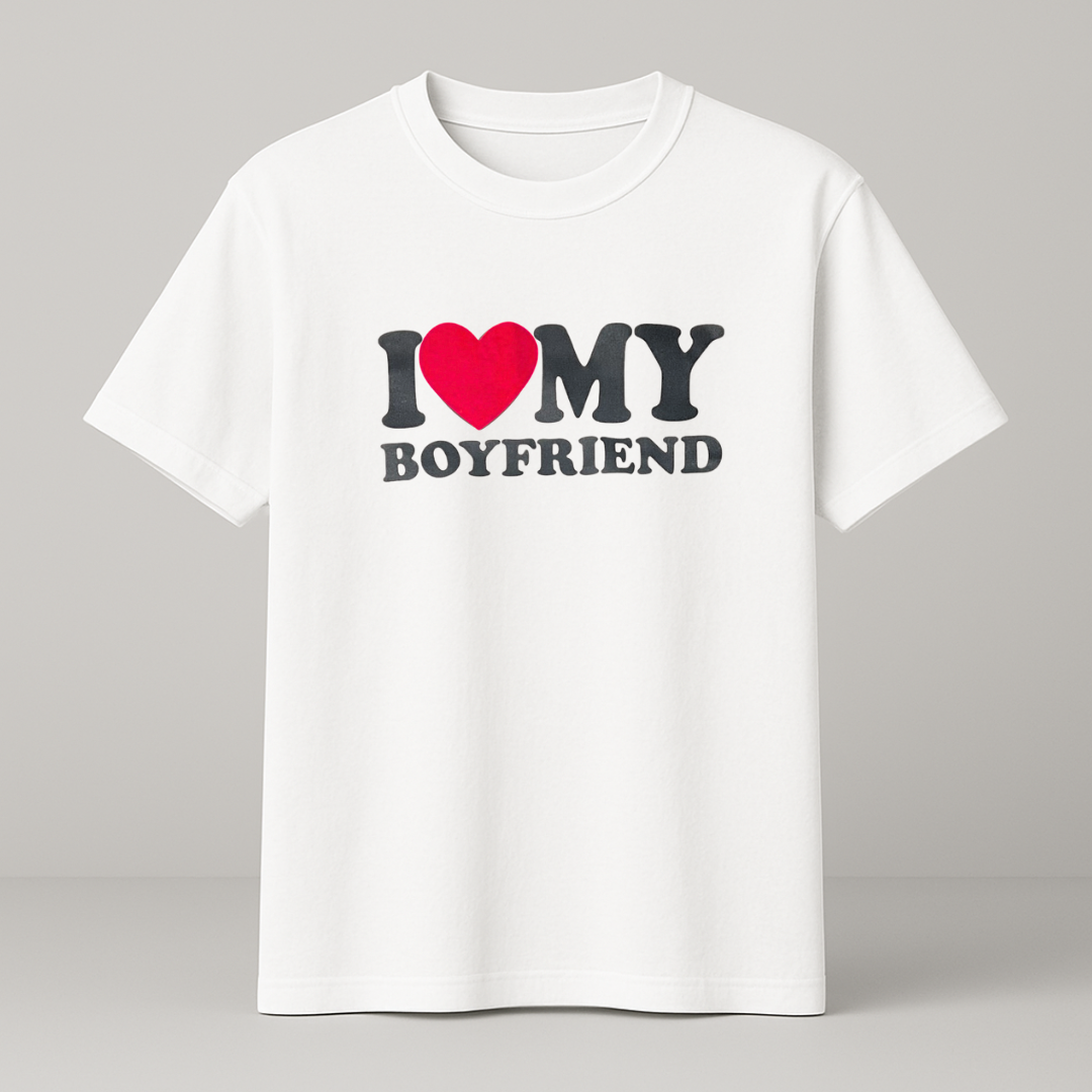 I ♥️MY BOYFRIEND T-Shirt weiß