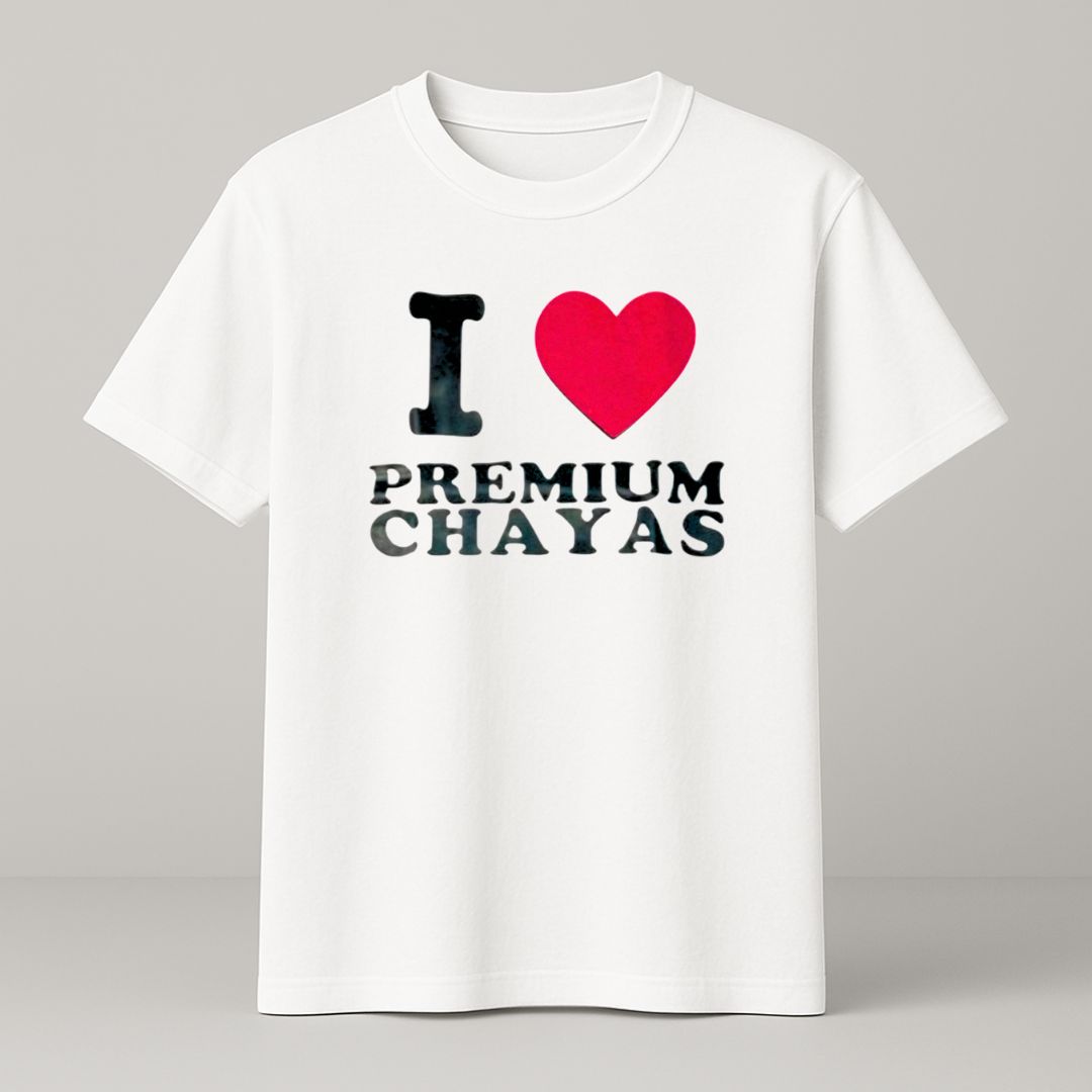 I ♥️ PREMIUM CHAYAS T-Shirt weiß