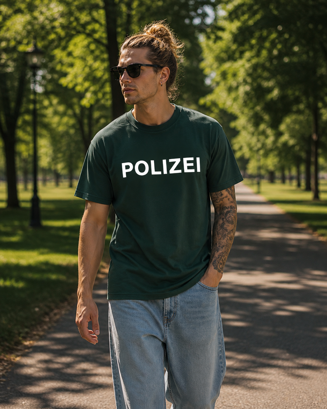 POLIZEI T-Shirt (grün)