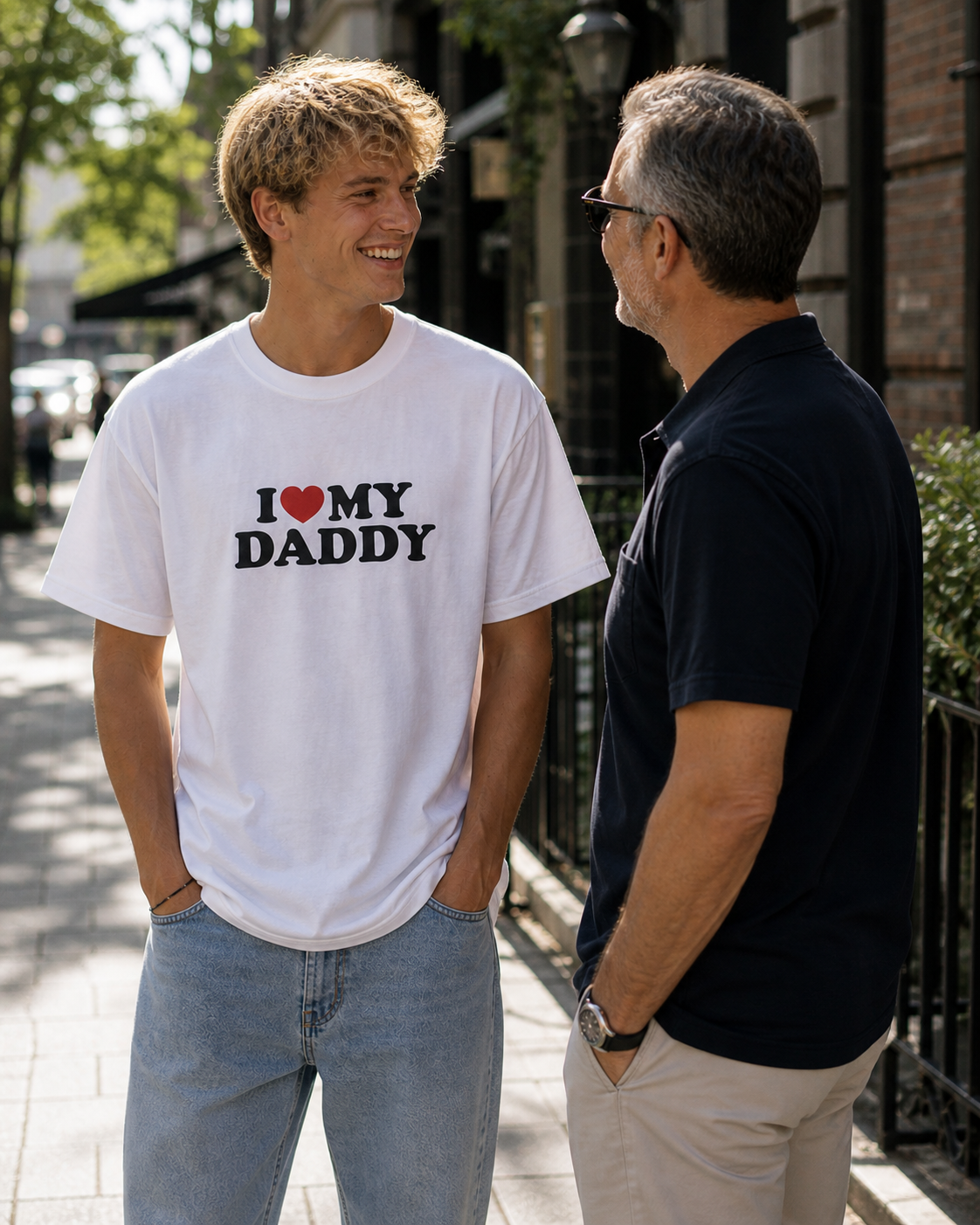 I ♥️ MY DADDY T-Shirt weiß