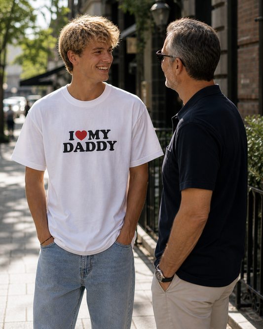 I ♥️ MY DADDY T-Shirt weiß