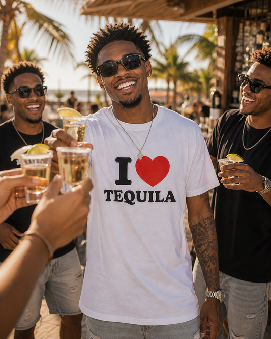 I ♥️ TEQUILA T-Shirt weiß