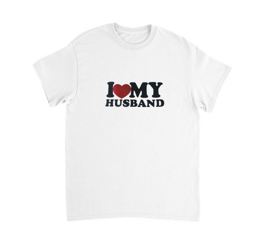 I ♥️ MY HUSBAND T-Shirt (weiß)