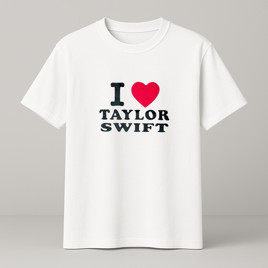 I ♥️ TAYLOR SWIFT T-Shirt weiß