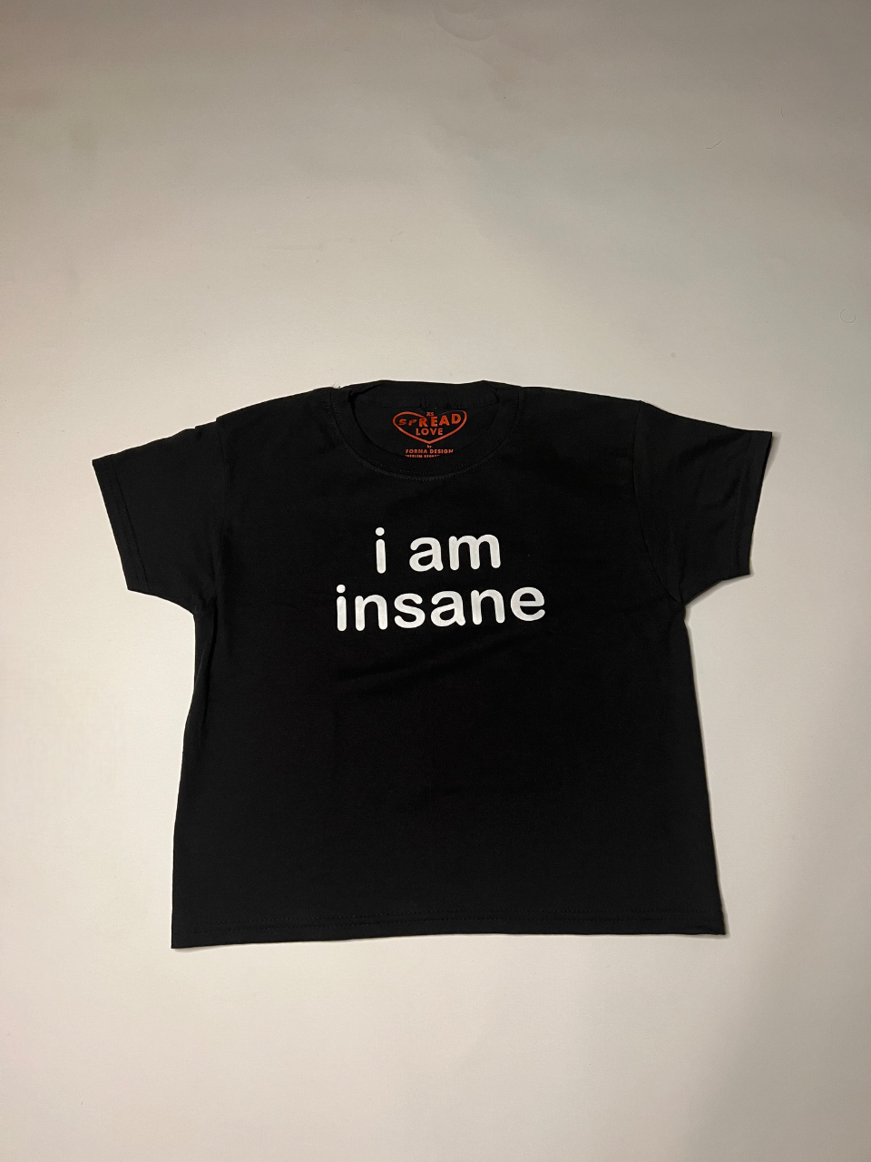 i am insane Crop-Top schwarz