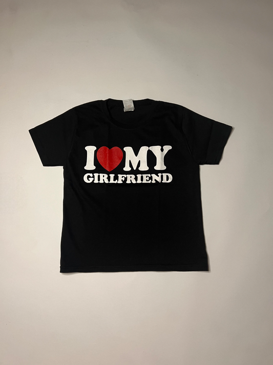 I ♥️ MY GIRLFRIEND Crop-Top schwarz