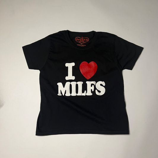 I ♥️ MILFS Crop-Top schwarz