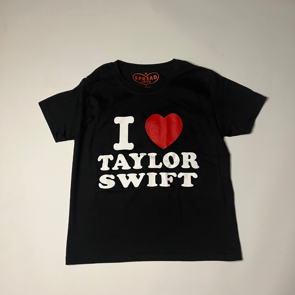 I ♥️ TAYLOR SWIFT Crop-Top schwarz