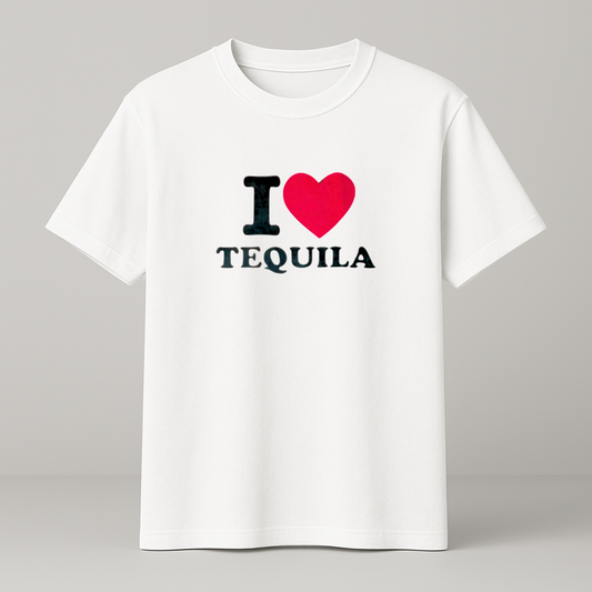 I ♥️ TEQUILA T-Shirt weiß
