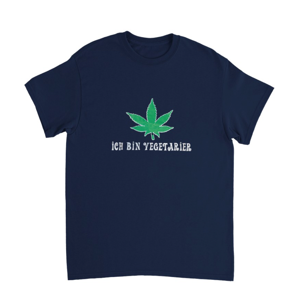 Ich bin VEGETARIER T-Shirt (navy)